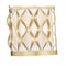 Z-Lite Harden Wall Sconce, 2-Light, 8 In.W x 4.5 In.L x 14.75 In.H, Modern Gold/White 1948-2S-MGLD - alternate 6